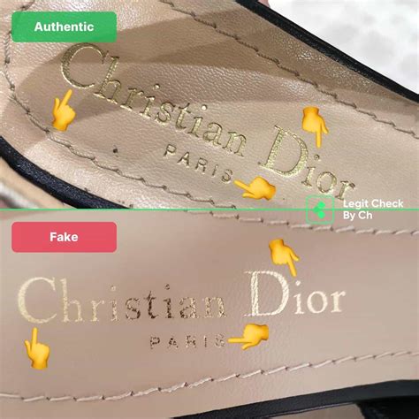 fake dior shoes vs real|are dior heels real.